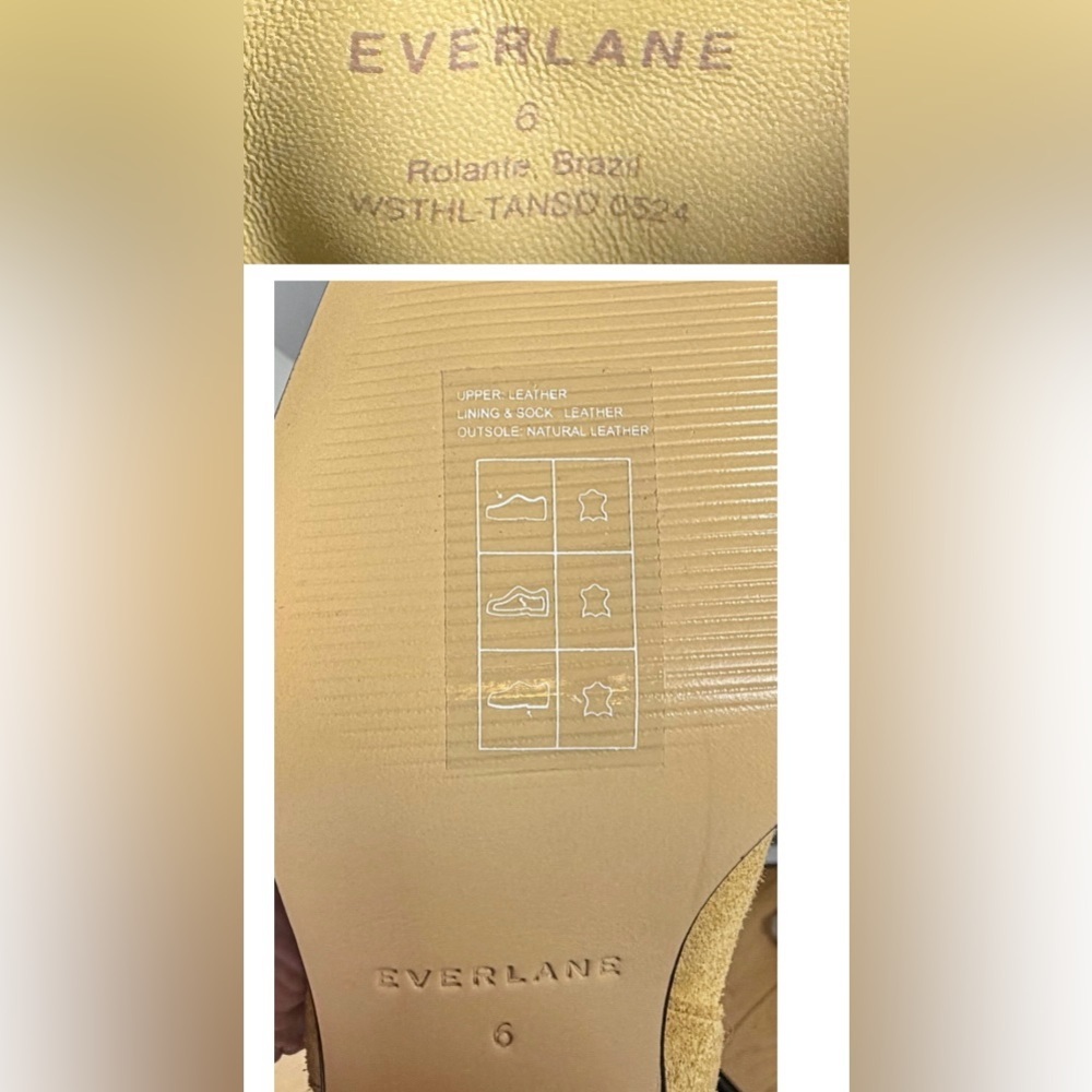 NIB Everlane The Outlaw Boot in Sand Suede, Mid-Calf, Heeled Western Boots, 6 - Picture 11 of 15